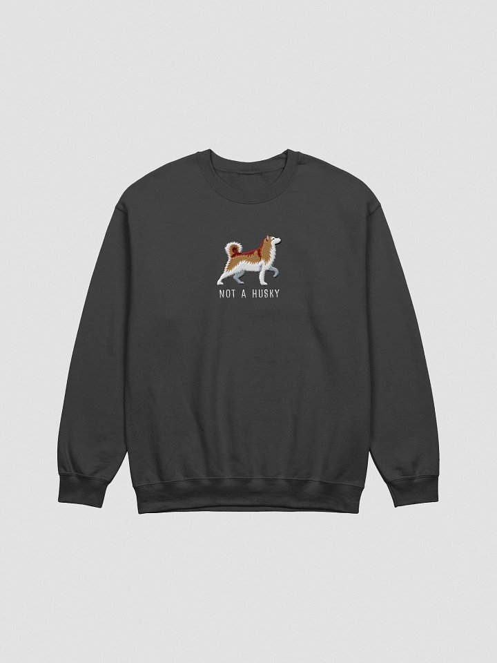 Not a Husky Sweatshirt (Embroidered) of an Alaskan Malamute(Brown & White) product image (16)