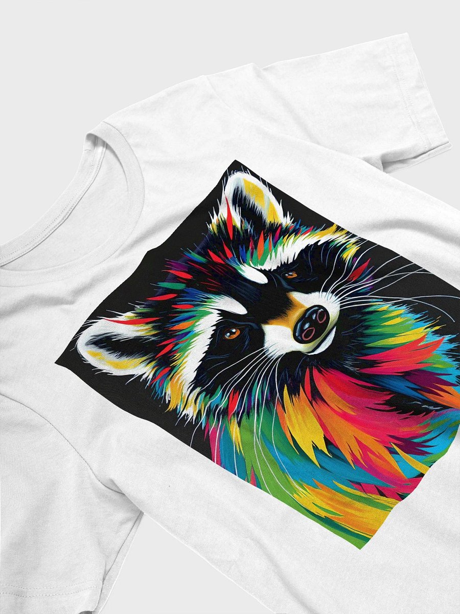 beautiful colorful raccoon, Ultimate Comfort Classic T-Shirt product image (3)