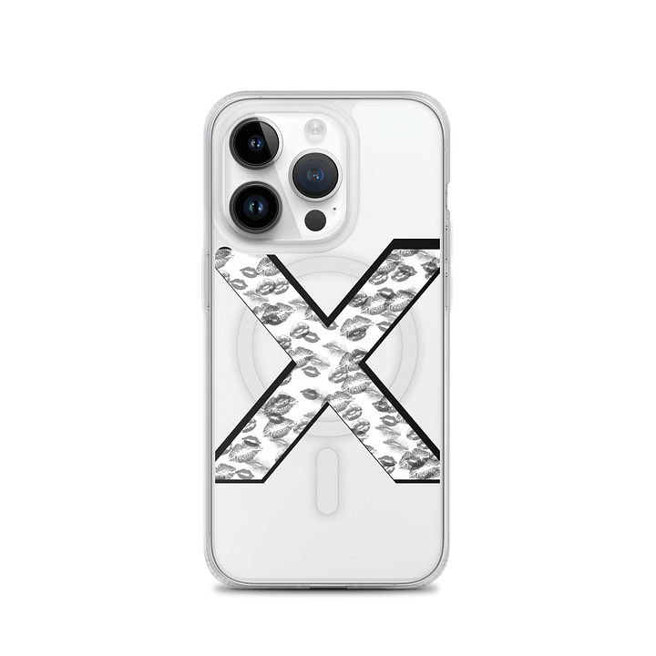 White X Black Lipstick Kisses Phone Case product image (2)