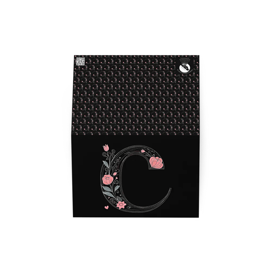 Valentine’s Monogram Letter C(4) Card product image (3)