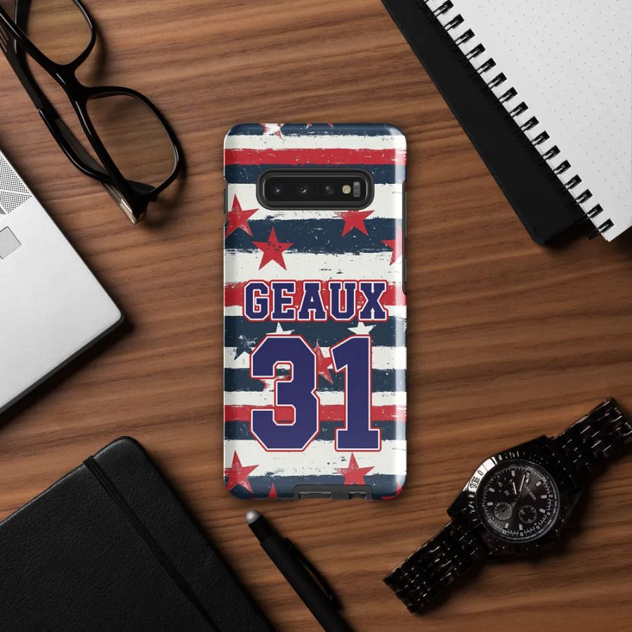 Geaux 31 - Vintage Stars & Stripes Layered Phone Case for Samsung Phones product image (12)