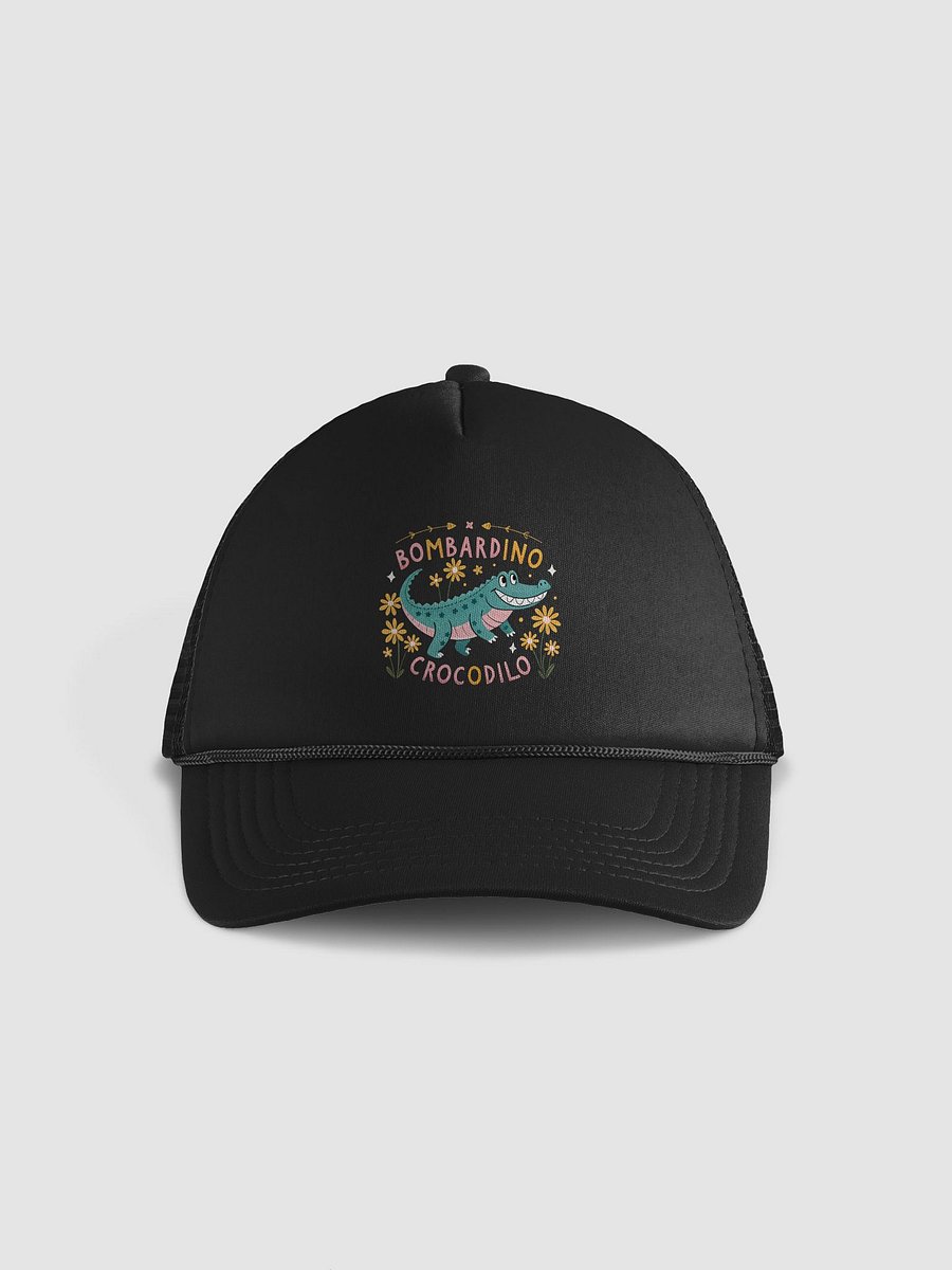 A vibrant retro-style illustration depicting an alligator with friendly smile product image (1)