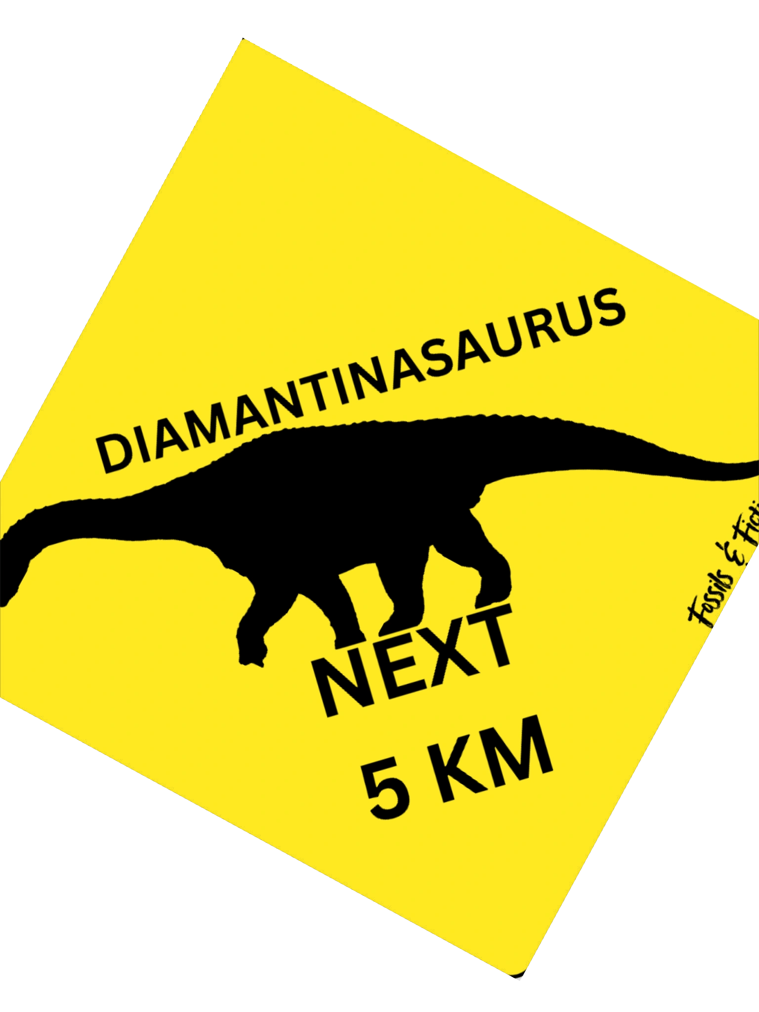 Sauropods Ahead Road Sign (Stickers) product image (5)