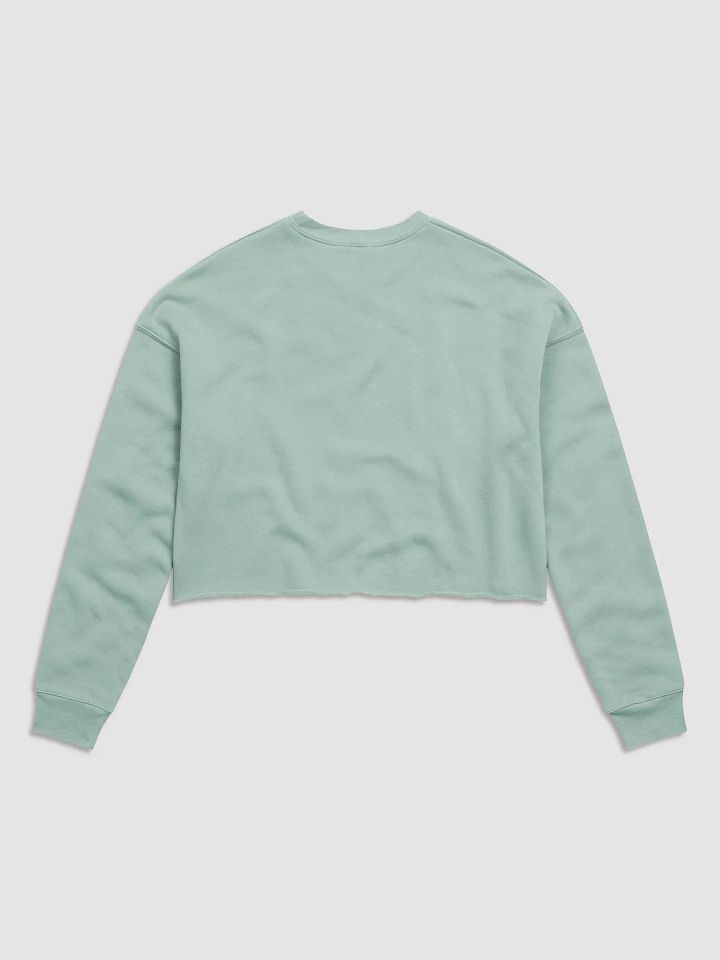 Columbia Road Market Midweight Fleece Crop Sweatshirt (Blue) product image (2)