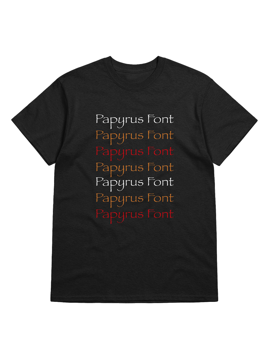 Papyrus Font Black Shirt product image (1)