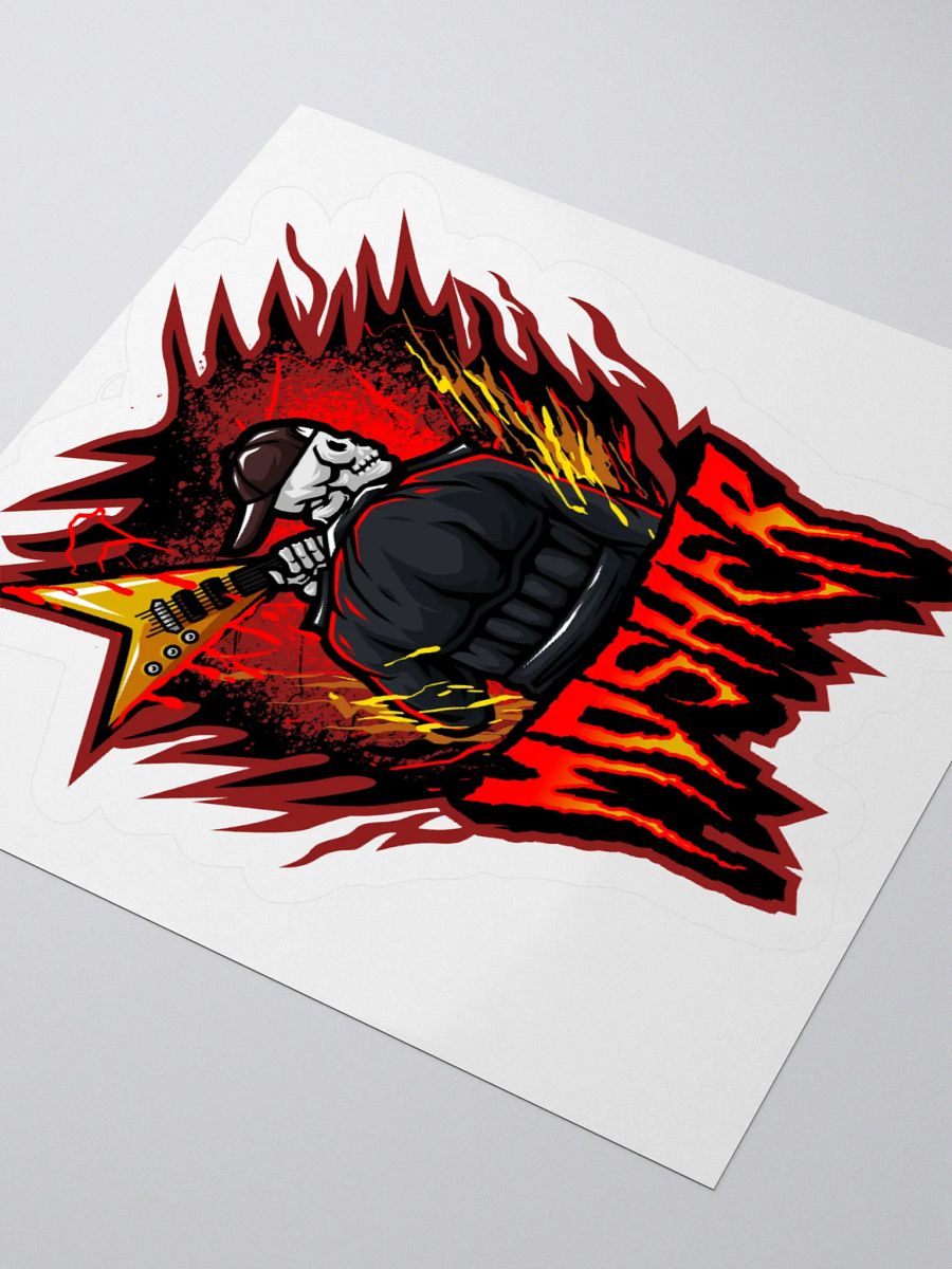 MOSHER GUITAR LOGO STICKER product image (3)