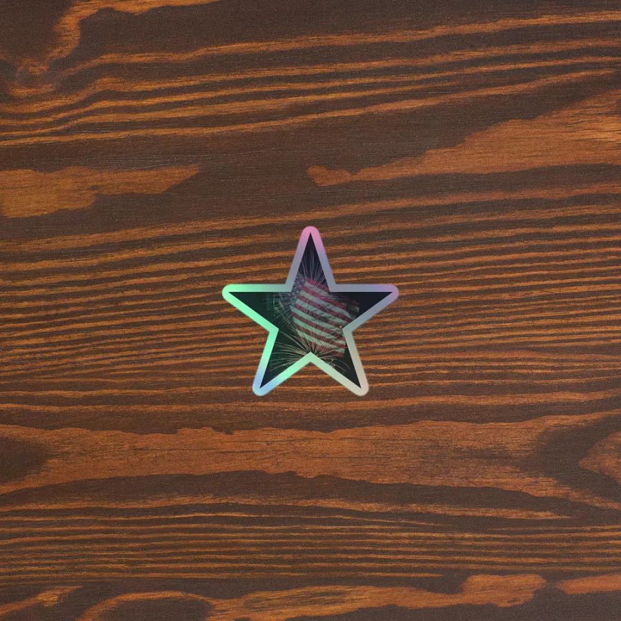 4th July – Star with Flag and Fireworks product image (5)