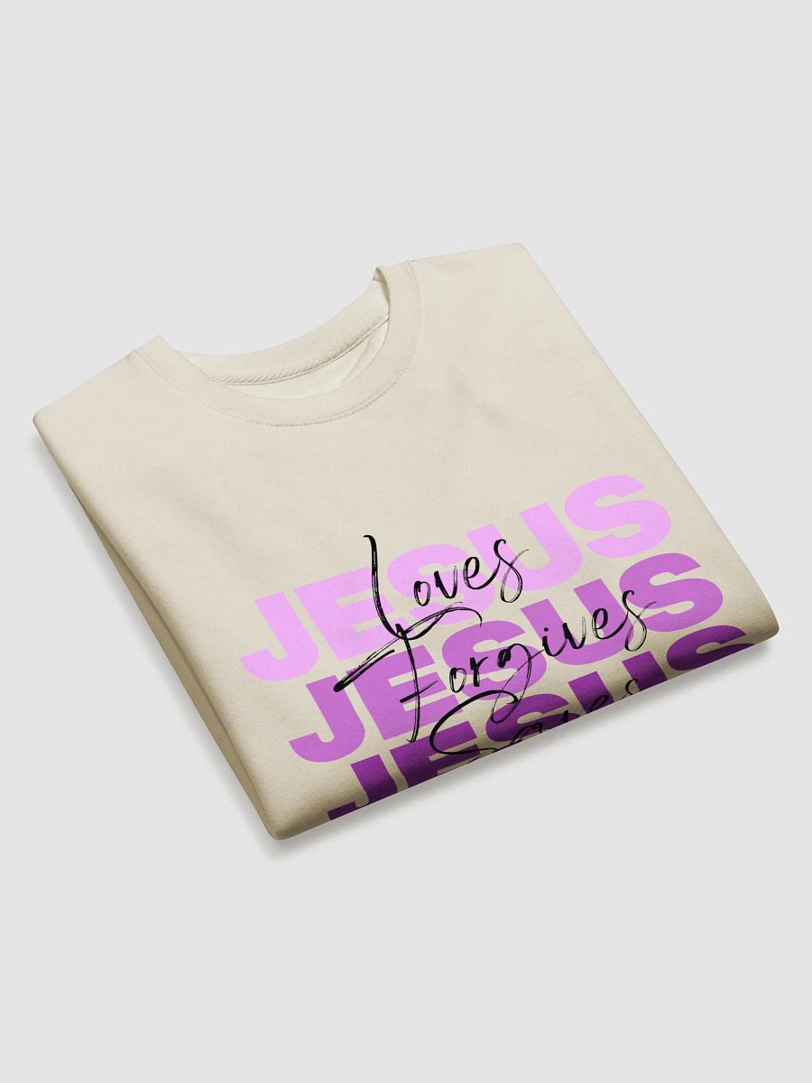 JESUS Love Forgives Saves Sweatshirt product image (9)