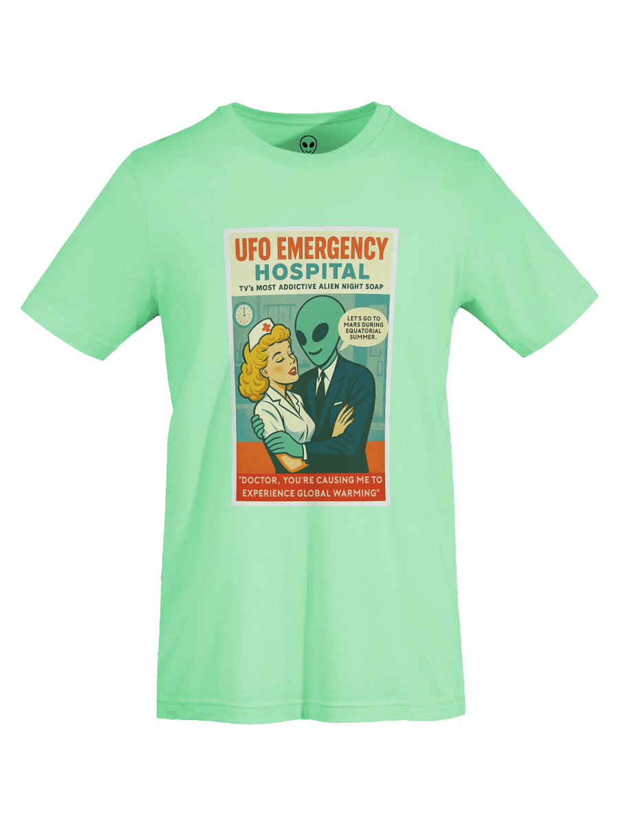 TV Hospital Night Soap Opera Roswell Aliens 1950's Retro Poster Unisex T-Shirt product image (70)