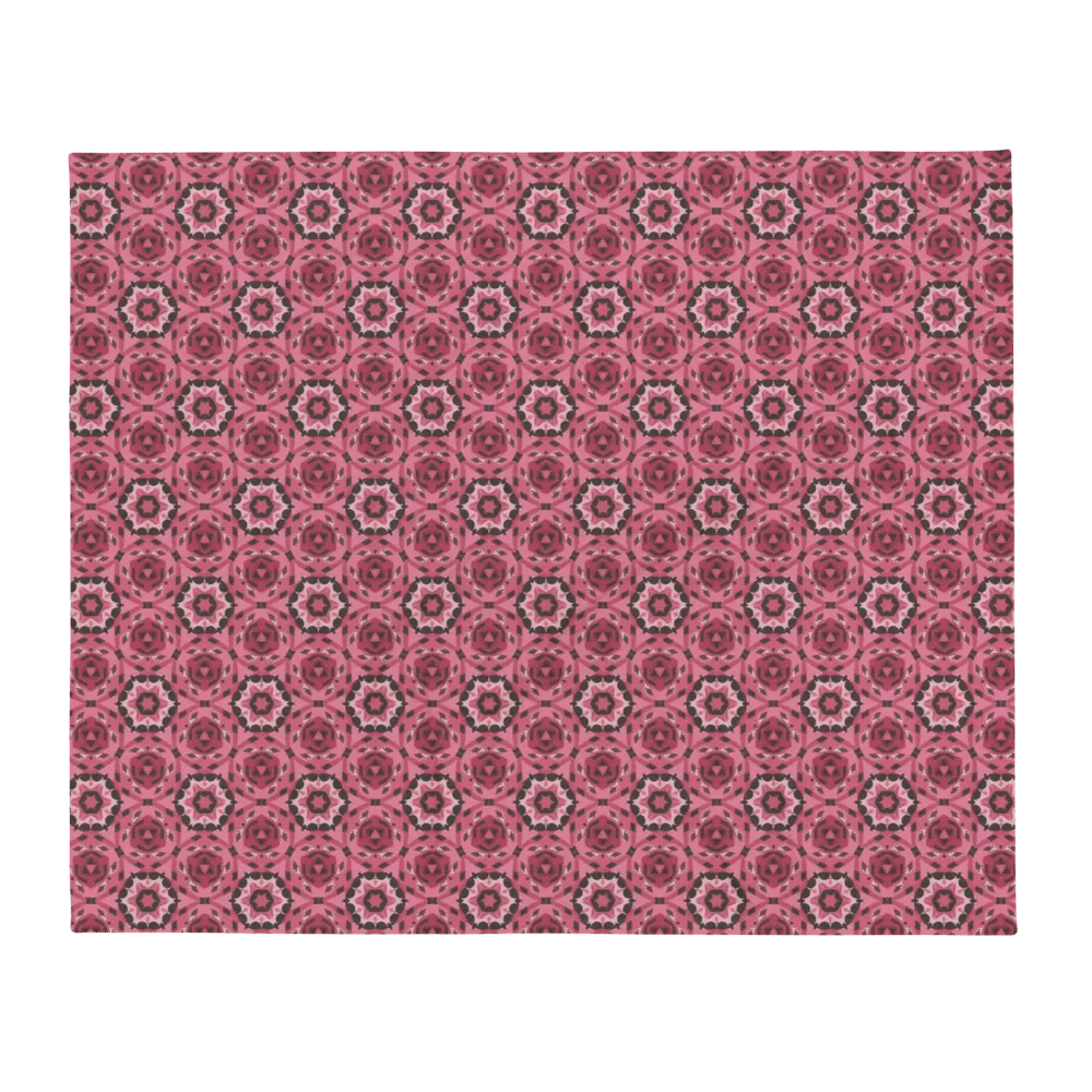 Pink & Black Octagonal Throw Blanket product image (3)