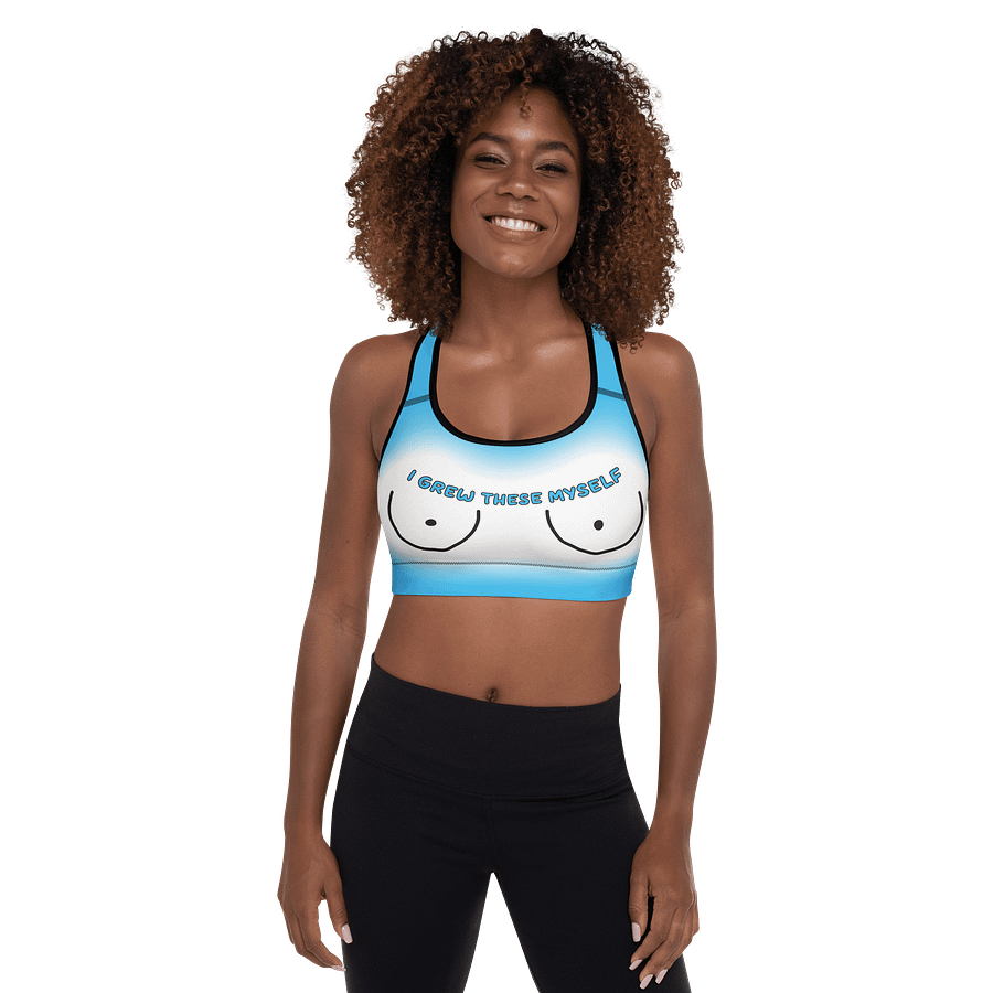 I Grew These Myself Padded Sports Bra product image (1)