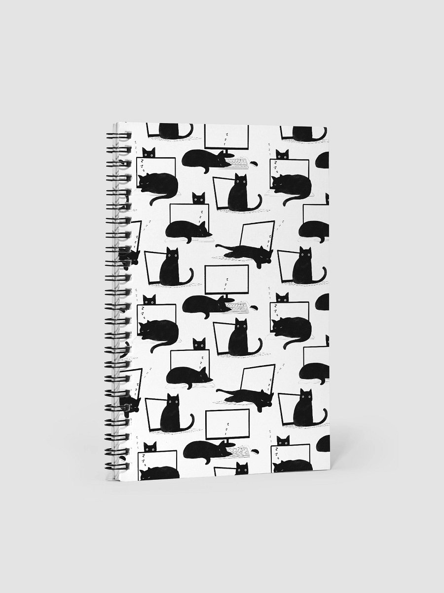 Cats Sleeping on Laptops Pattern Notebook product image (1)