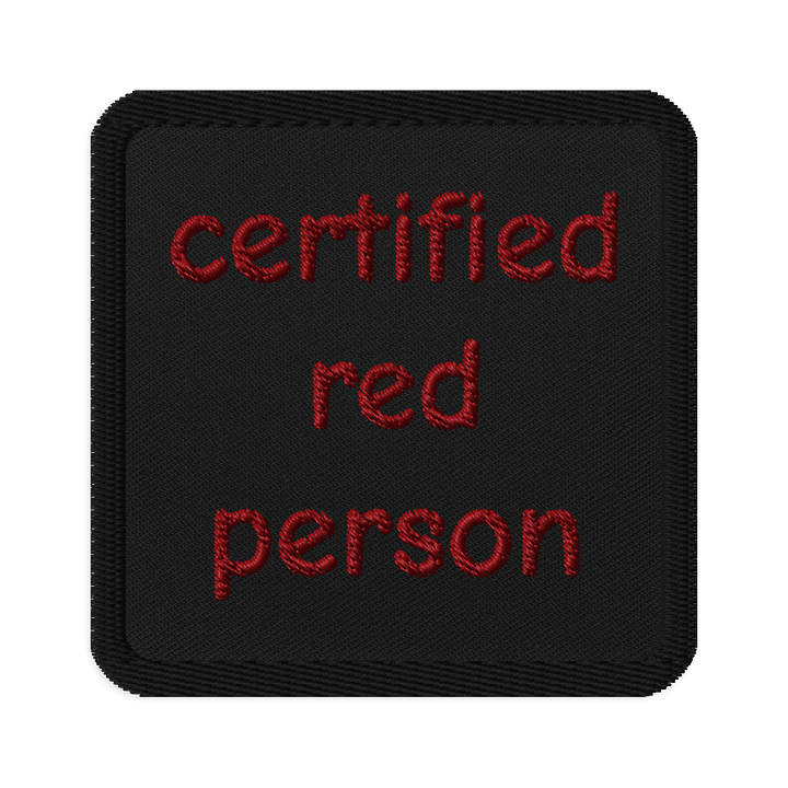 Certified Red Person Patch product image (1)