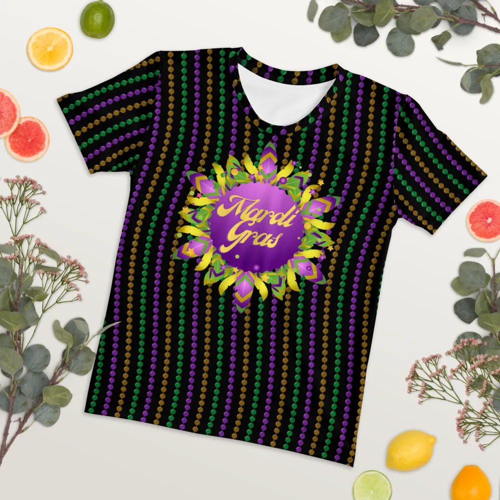 Mardi Gra All Over Print T-shirt product image (7)