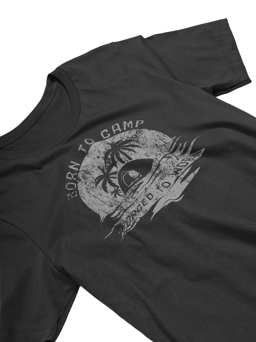 Born to Camp Forced to Work T-Shirt | Sunset Palm Tree Tee product image (32)