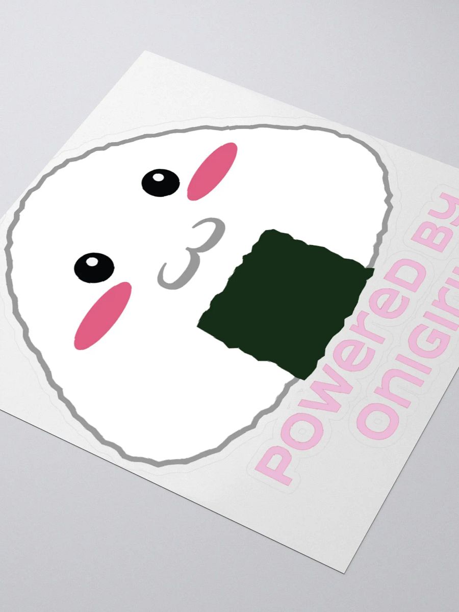 Powered by Onigiri! sticker product image (3)
