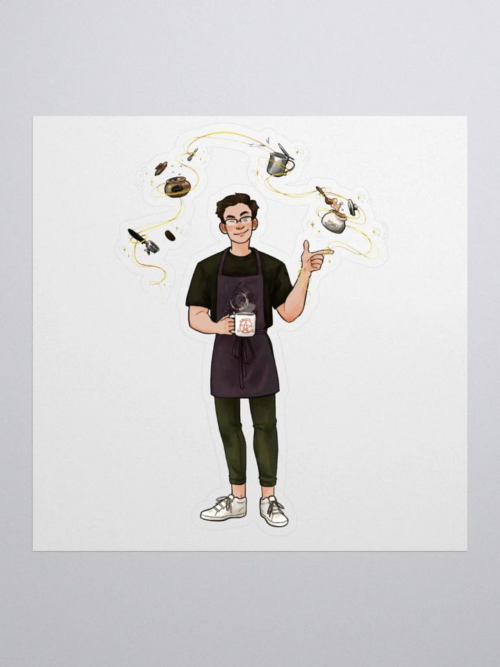 JeffBrutlag the Magical Barista Sticker product image (1)