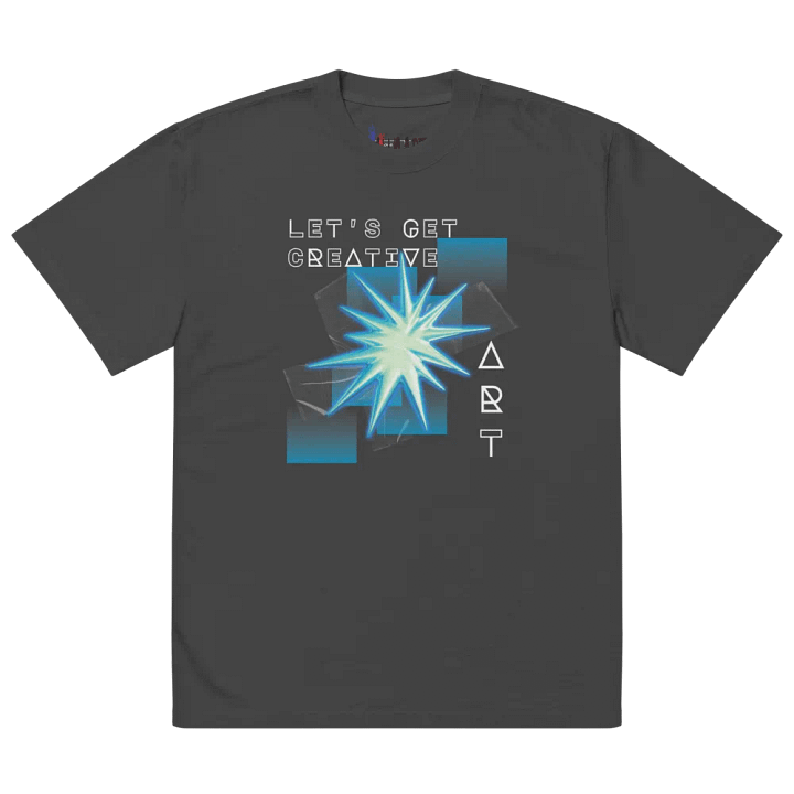 Let's get creative oversize fit t-shirt product image (4)