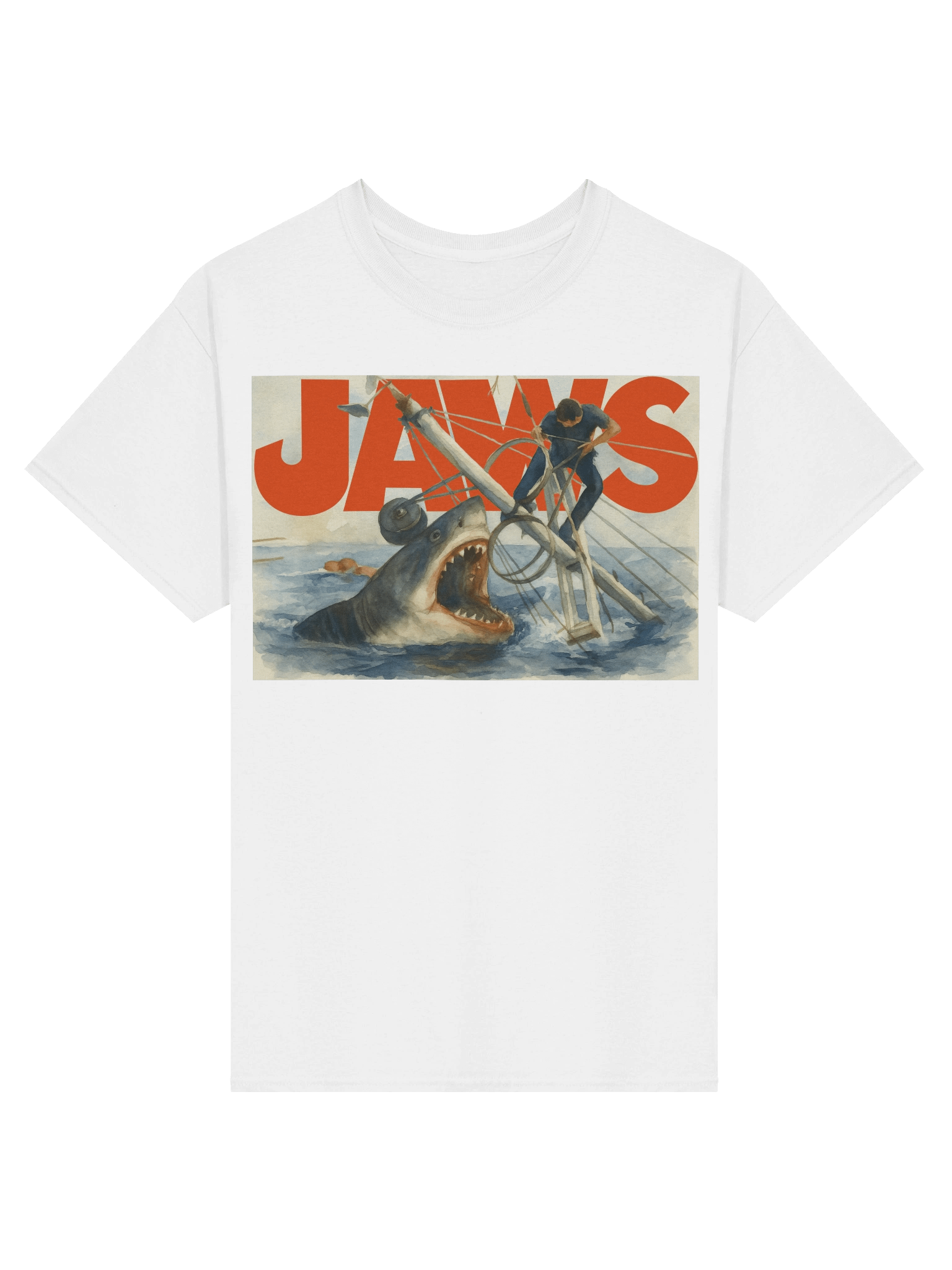 Jaws inspired Shark Showdown T-Shirt product image (1)