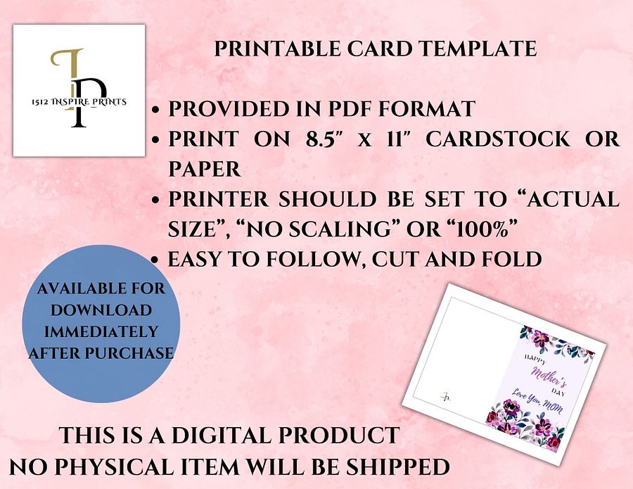 Love You Mom Mother's Day Card product image (3)