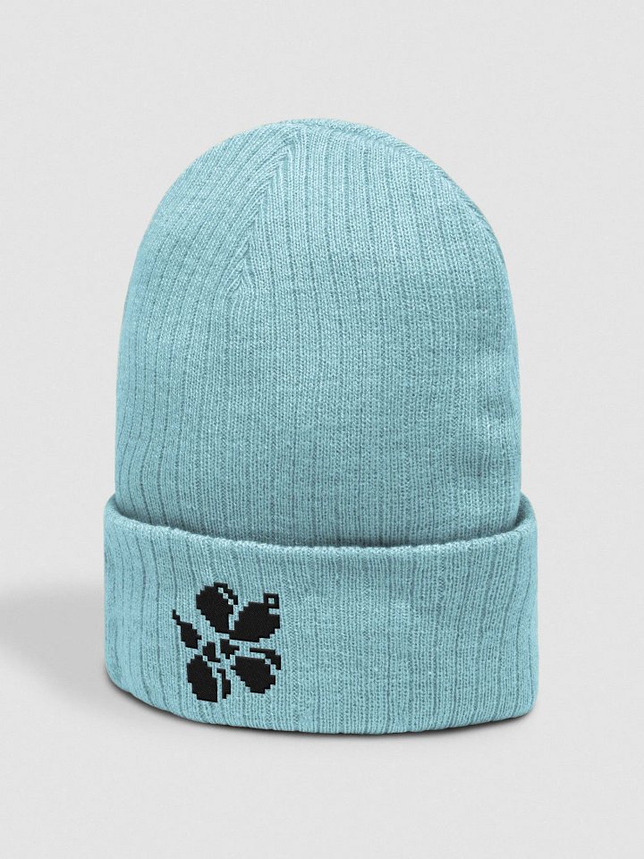 Pixie Dog Beanie (Black on Light) product image (5)