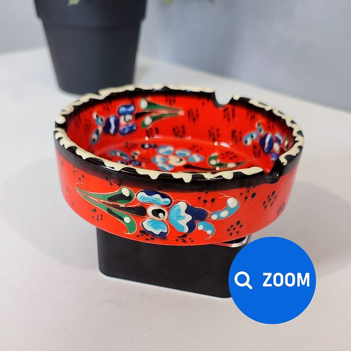 Ceramic ashtray — handmade pottery, handmade ceramic, home decor, handmade gift, Turkish ceramic product image (2)