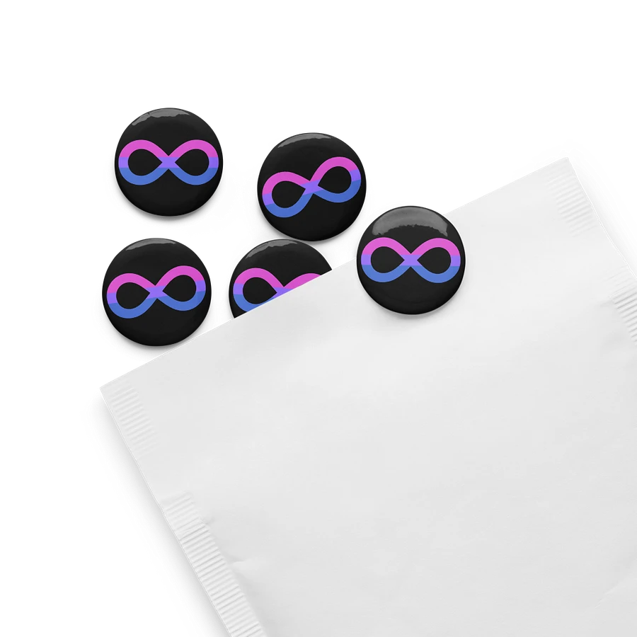 Bi Autistic Infinity Pin Set product image (4)