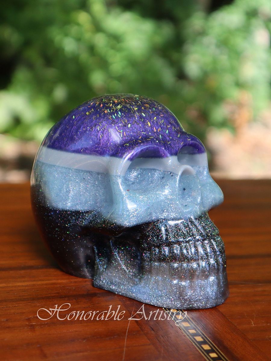 Accidental Almost Ace Flag Mix Resin Skull product image (1)