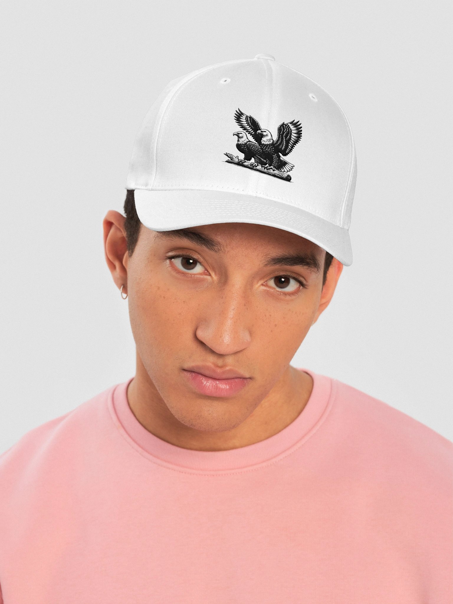 Dual Eagle Perch Emblem Flexfit Cap product image (3)