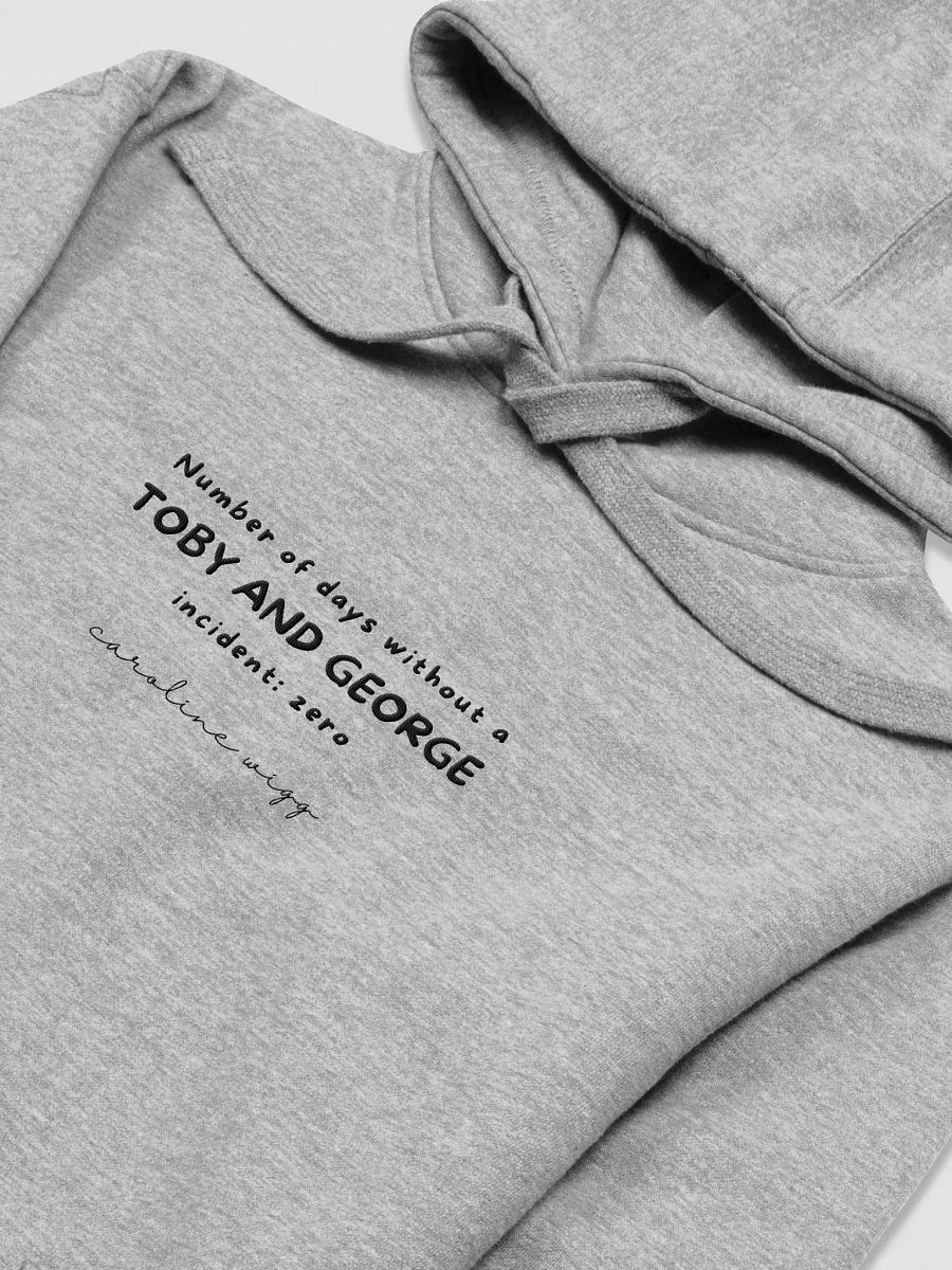 Toby and George Incident Unisex Embroidered Hoodie - Light Colours product image (3)