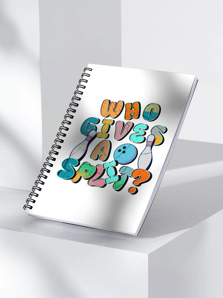 Who Gives A Split? Bowling Spiral Notebook product image (2)