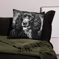 American Water Spaniel Throw Pillow product image (5)
