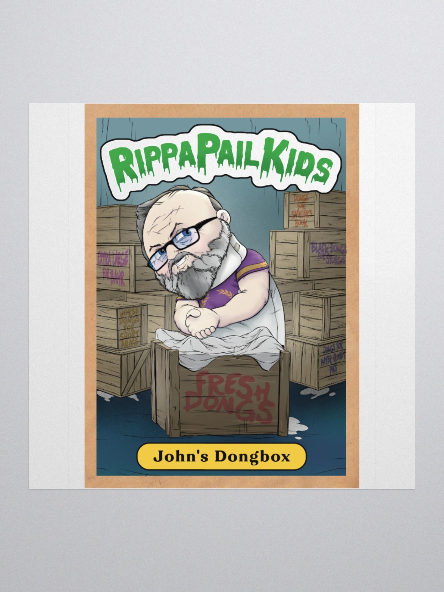 RippaPail Kids John's Dong Box Sticker product image (1)