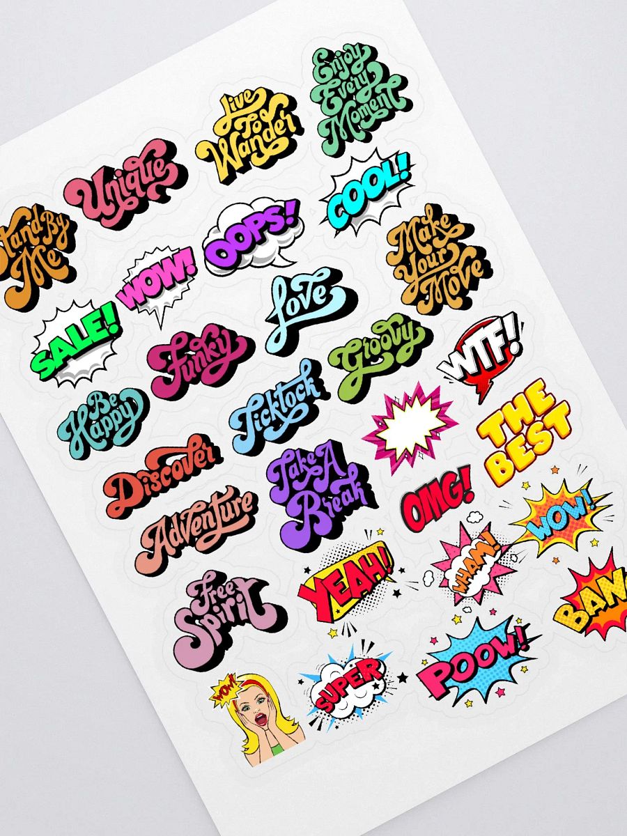 Comic Sticker Sheet product image (1)