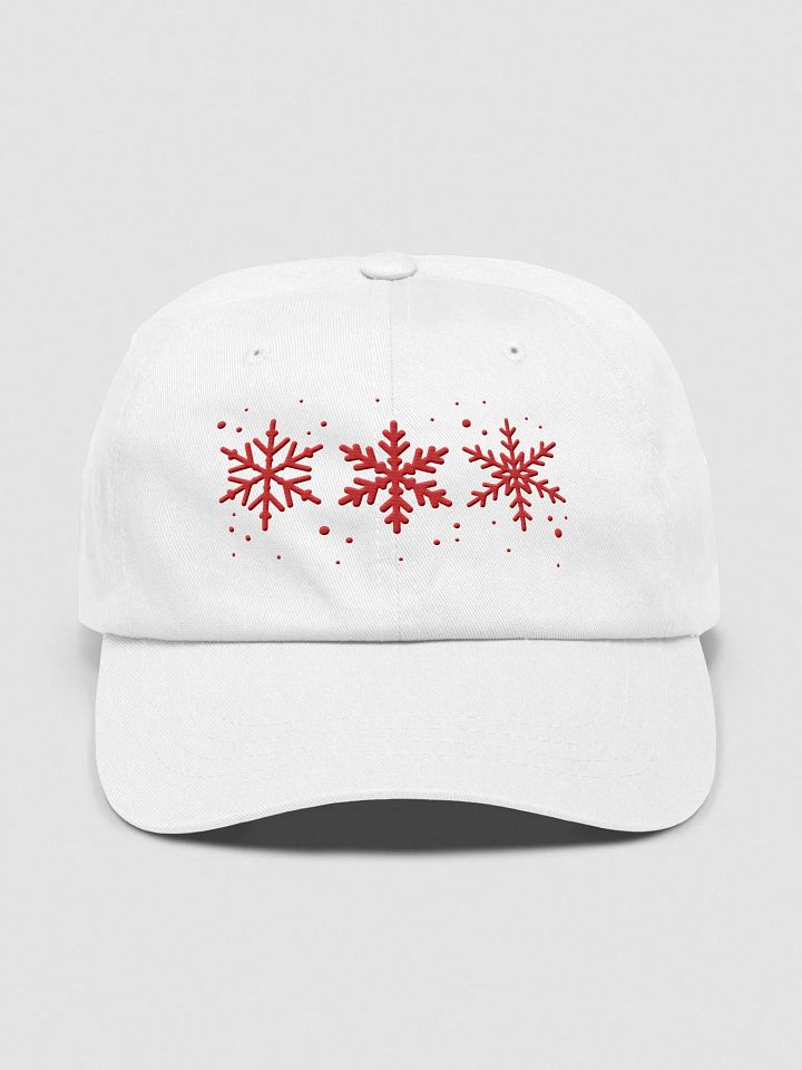 Snowflakes Embroidered Classic Dad Hat product image (1)