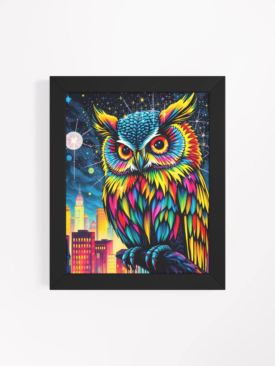 Neon Owl Cityscape Poster product image (21)