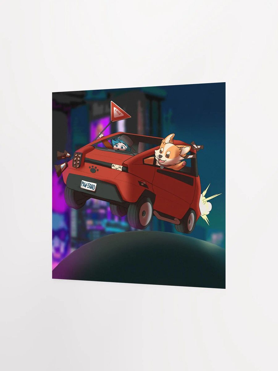 CYBERPUP PAWSQUAD UNFRAMED SQUARE POSTER product image (2)