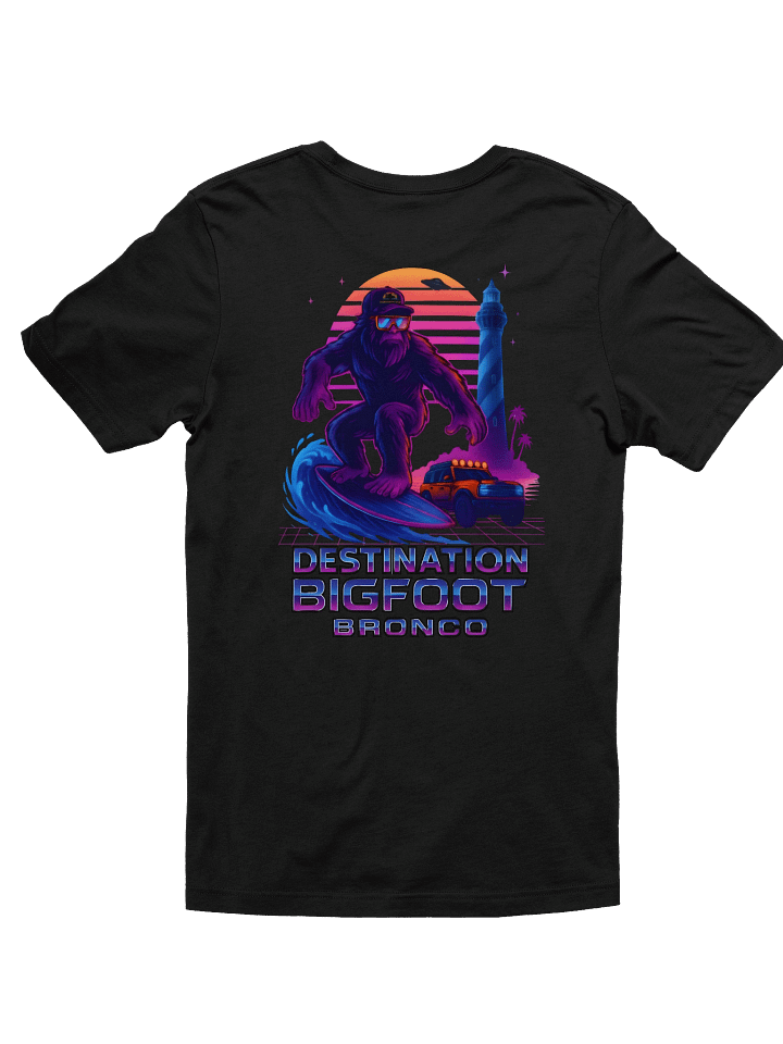 Destination Bigfoot Bronco Synthwave T-Shirt (Multiple Colors Available) product image (12)