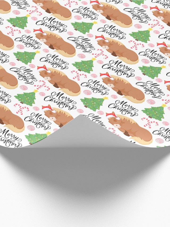 Sleeping Horses Christmas Gift Wrapping Paper product image (2)