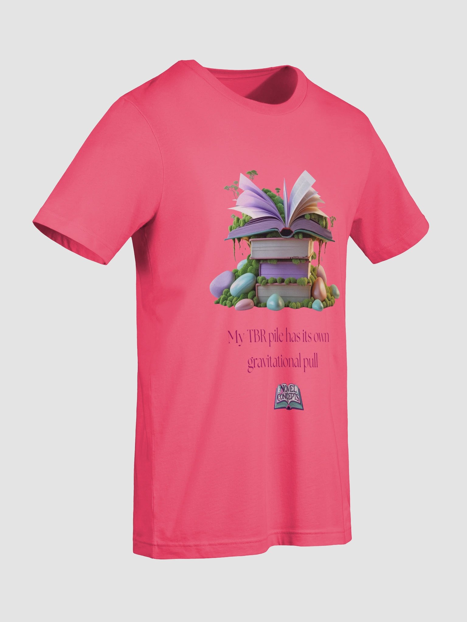 "My TBR pile has its own gravitational pull" T-Shirt product image (95)