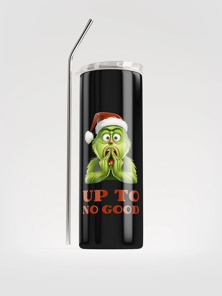 Get mischievous with our Grinch-themed Stainless Steel Tumbler product image (1)