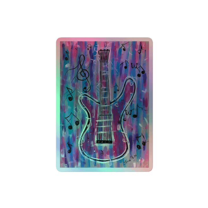 My Guitar - Kiss-Cut Holographic Sticker Sheet product image (2)