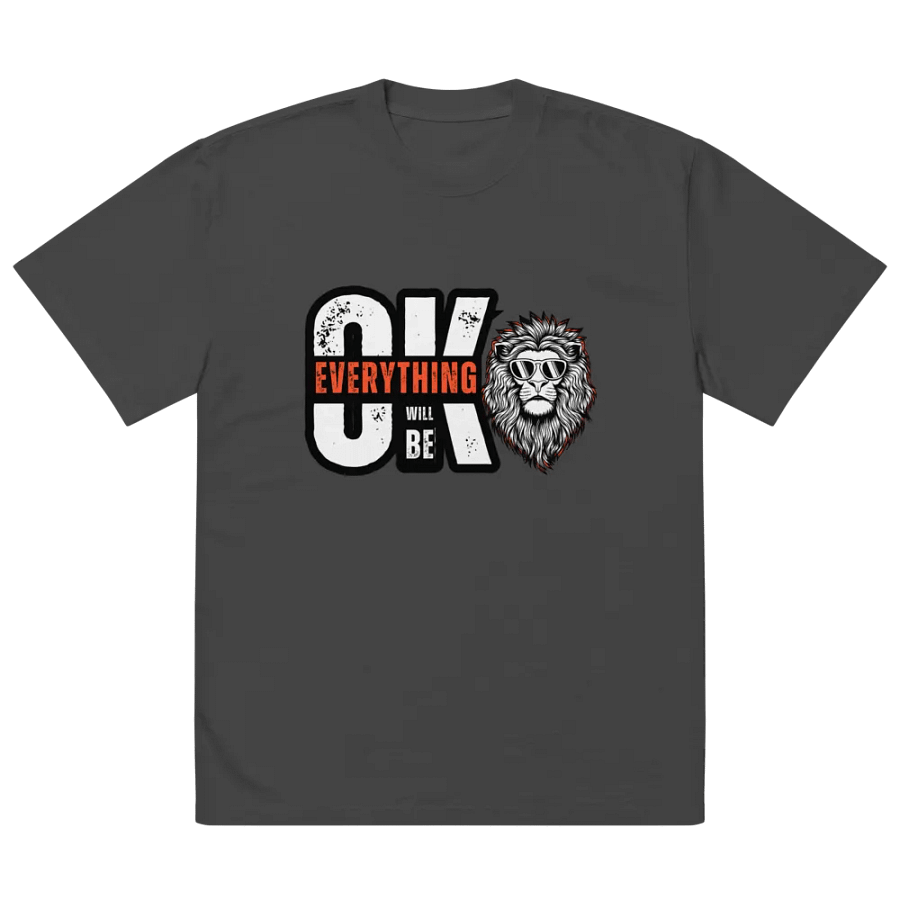Cool Confidence Lion Oversized Tee product image (3)