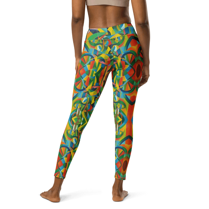 Floral Cubist Limited Édition Yoga Leggings product image (2)
