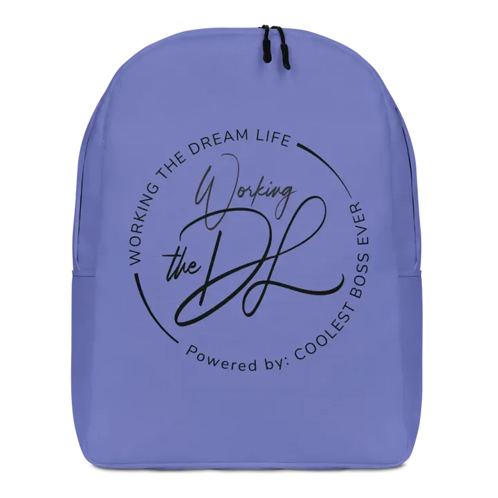 Work the Dream Life – Purple Minimalist All-Over Print Backpack for Work, Travel & Everyday Use product image (1)