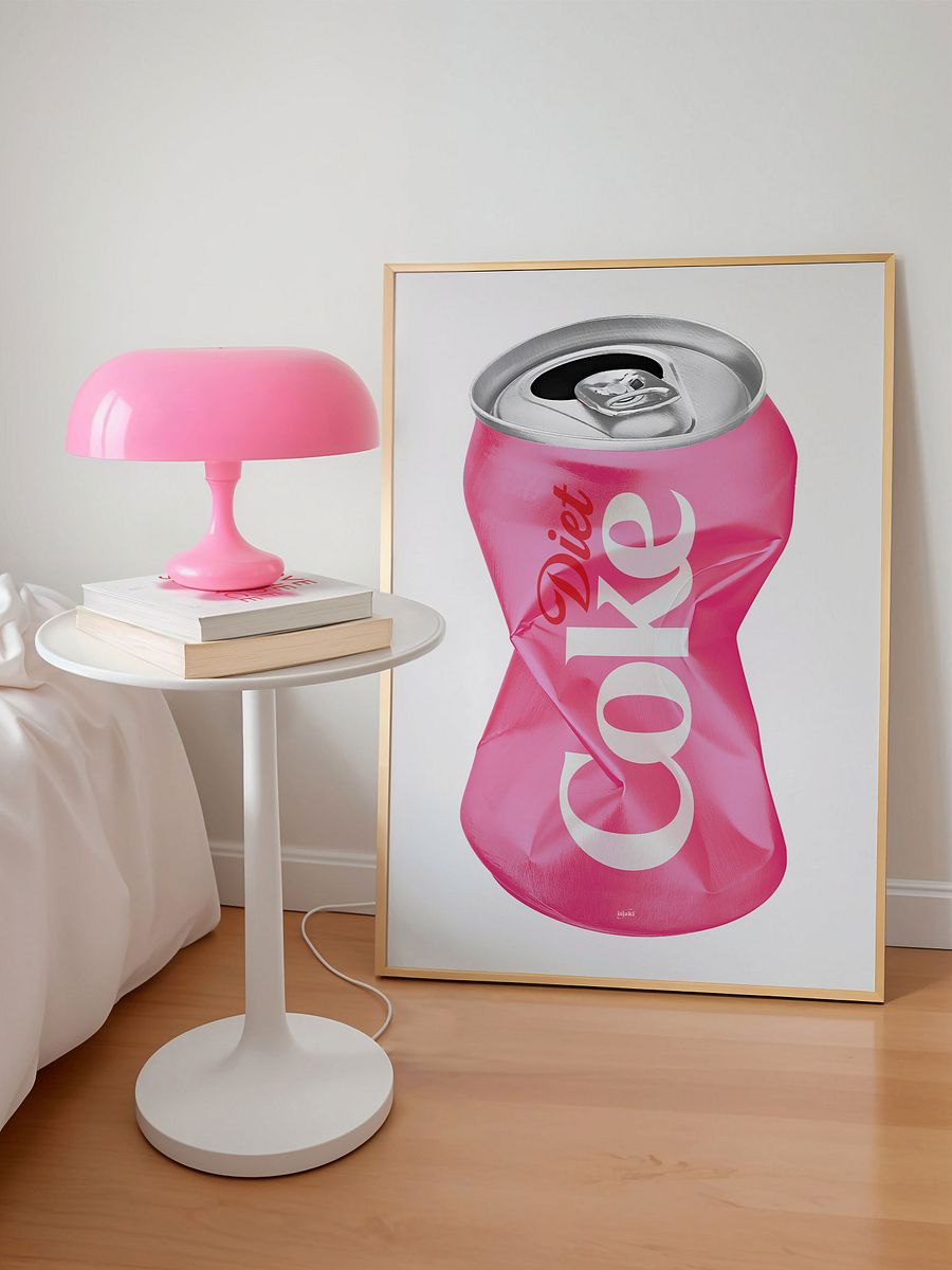 Pink Diet Coke Crushed Can Print product image (2)