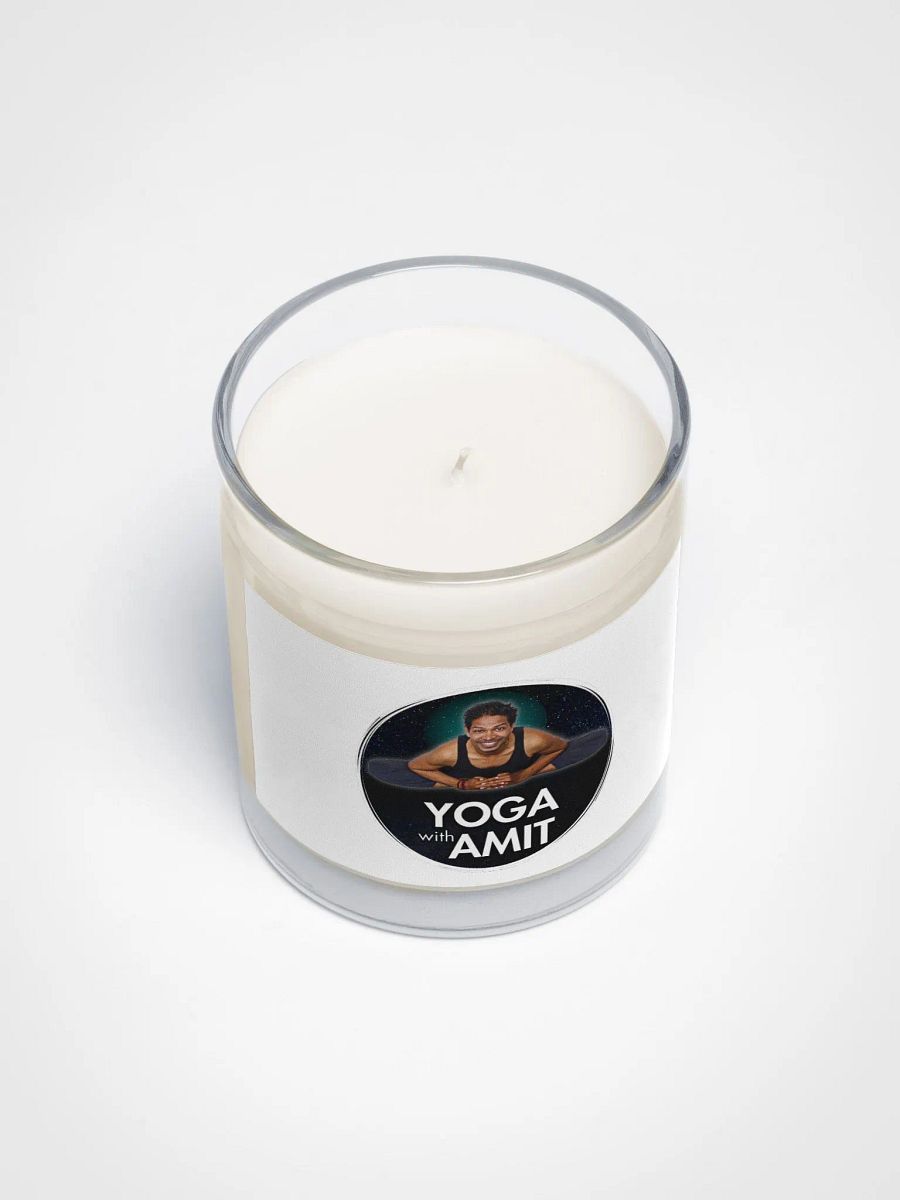 Soy Wax Candle In A Clear Glass Jar product image (3)