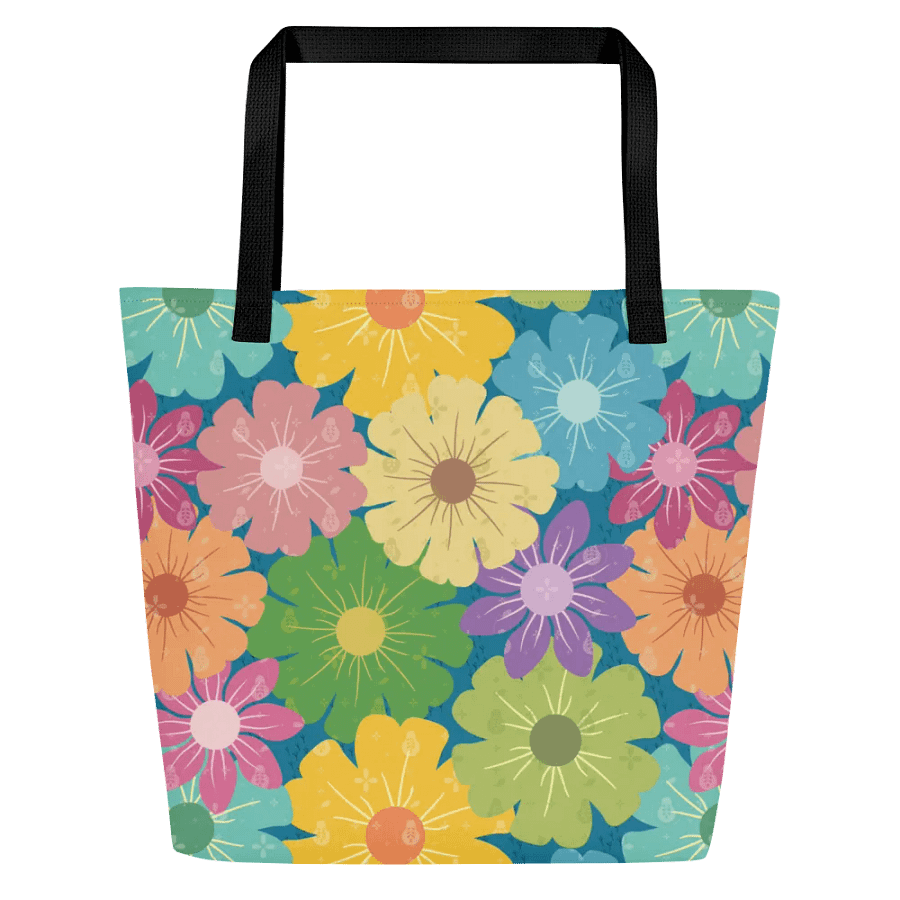 Blossom Vibrant Daisy Floral Tote Bag product image (1)