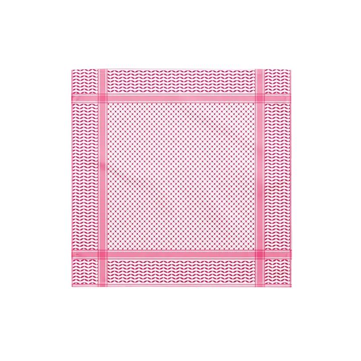 Aesthetic Pink Kufiya Bandana product image (1)