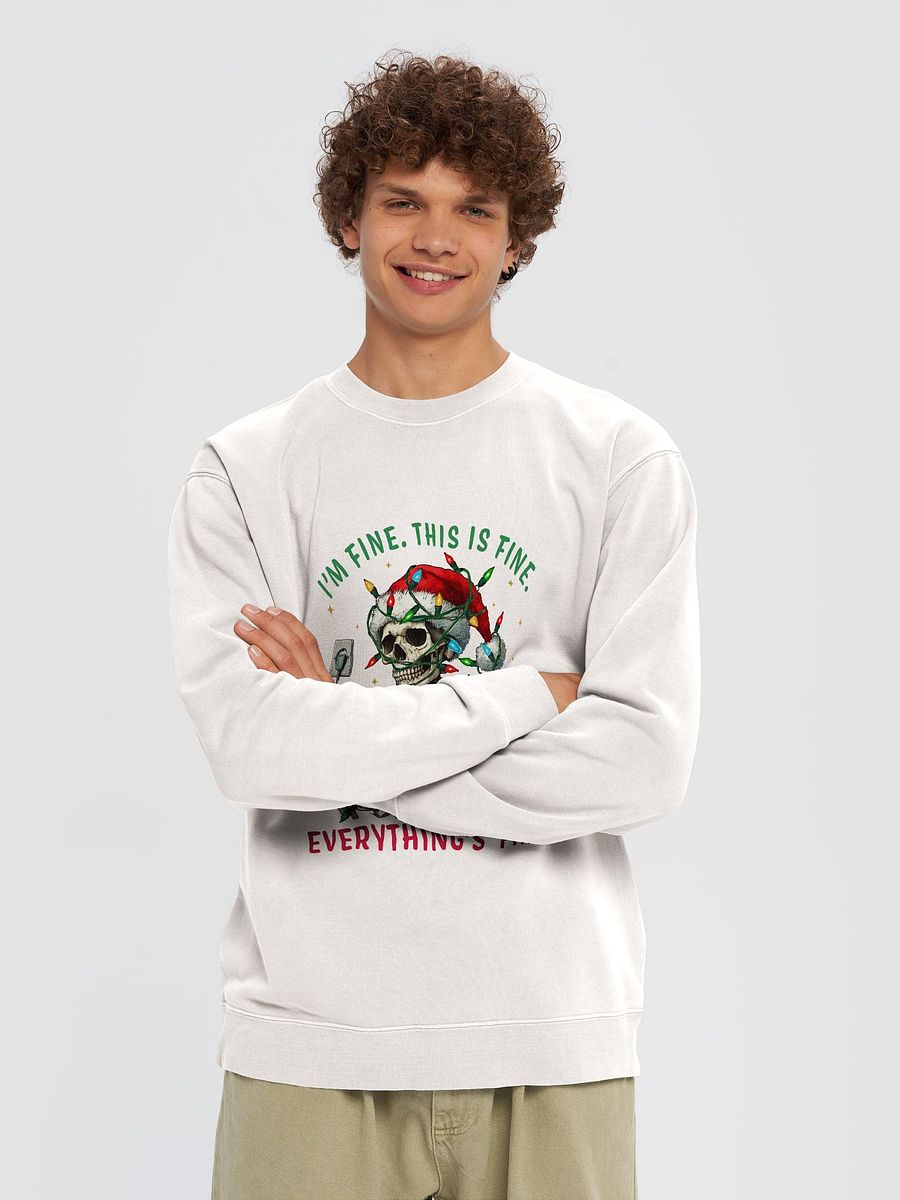 Funny Skeleton Santa Unisex Midweight Sweatshirt product image (3)